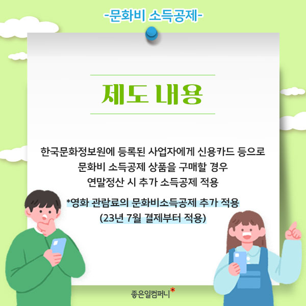 [문화비소득공제] 이제 영화비도 포함 문화비 소득공제 정리(5).jpg